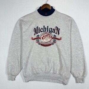 Vintage Michigan Crewneck Sweatshirt Adult XL Gopher Sport USA Made Collegiate‎